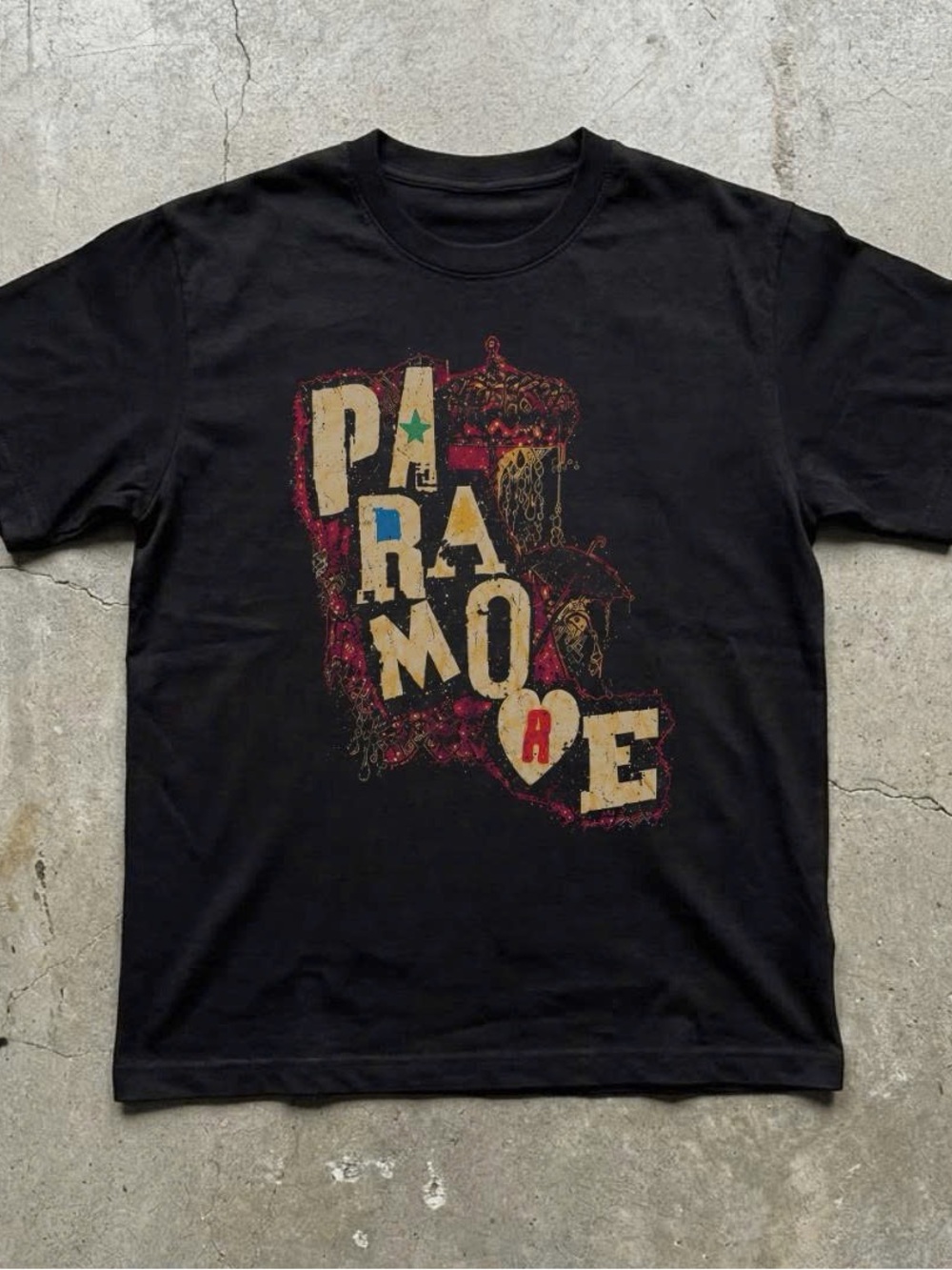 Paramore Graphic Short-Sleeve Tee in Black